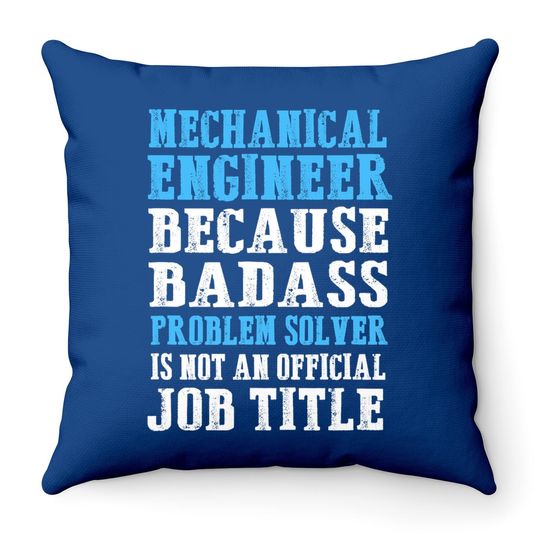 Mechanical Engineer Engineering Throw Pillow