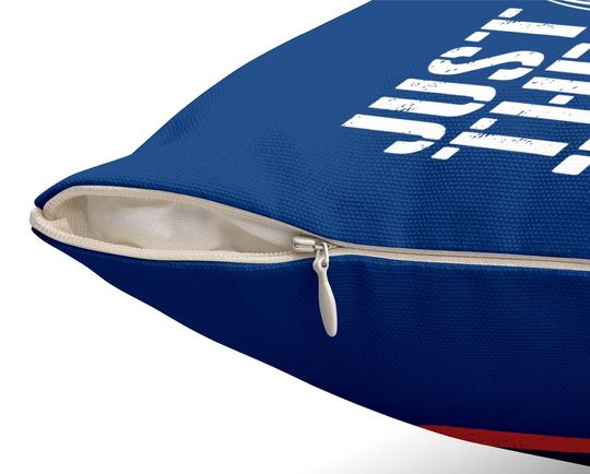 Just The Tip I Promise Bullet American Flag Throw Pillow