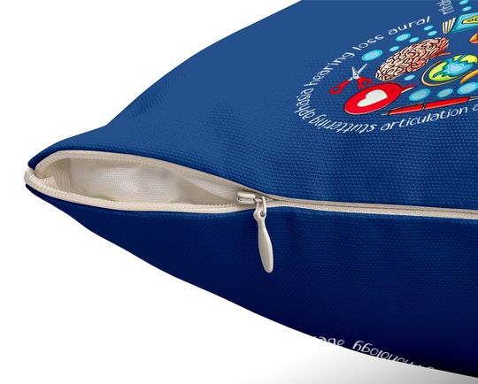 Speech Language Pathology Heart Shape Speech Therapy Throw Pillow