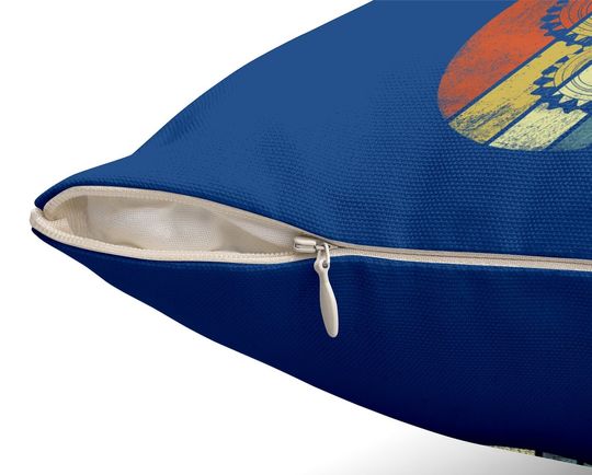 Mechanical Engineer Retro Cogs Engineering Gear Throw Pillow