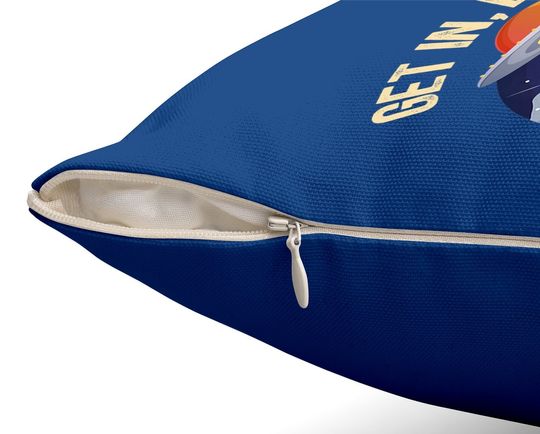 Get In Loser We're Doing Butt Stuff Alien Abduction Premium Throw Pillow