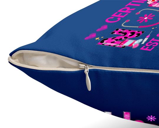 Certified Nurse Assistant Est 2021 Cna Nursing Aide Leopard Throw Pillow