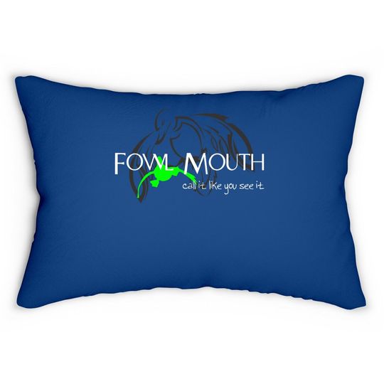 Fowl Mouth Duck Hunting Lumbar Pillow