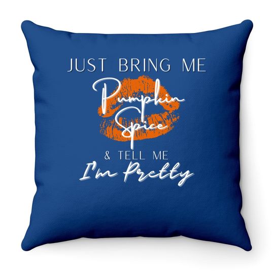 Pumpkin Spice, Pumpkin Spice Lover, Fall Season Throw Pillow