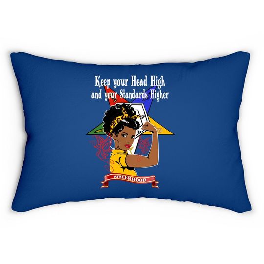 Order Of The Eastern Star Oes Sisterhood Keep Your Head High Lumbar Pillow