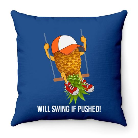 Pineapple Swinging Lifestyle Throw Pillow