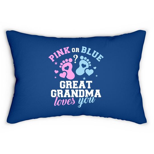 Gender Reveal Great Grandma Lumbar Pillow