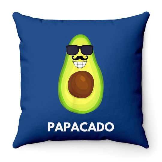 Avocado Papacado Dad & Father Throw Pillow