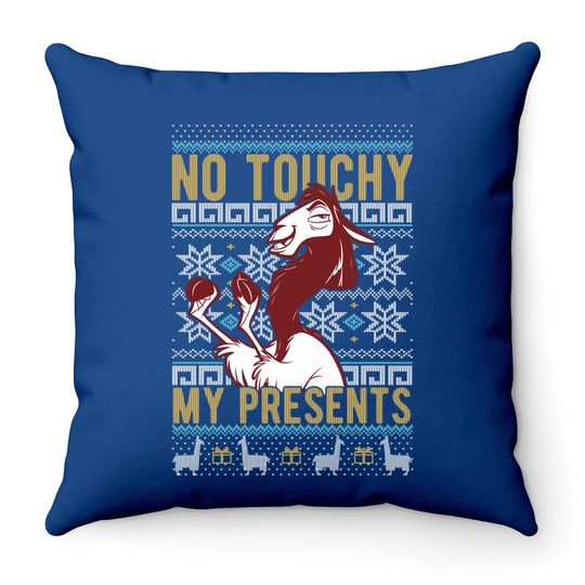 Emperor's New Groove Kuzco No Touchy Ugly Christmas Throw Pillow