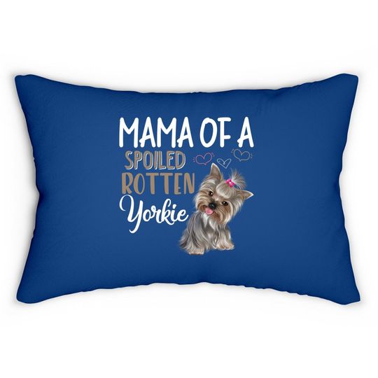 Yorkie Dog Lumbar Pillow - Yorkie Mom, Dog Lover Gift Lumbar Pillow