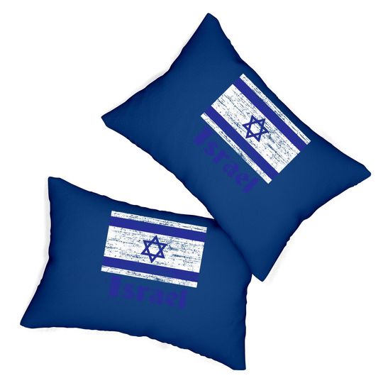 Flag Of Israel Lumbar Pillow