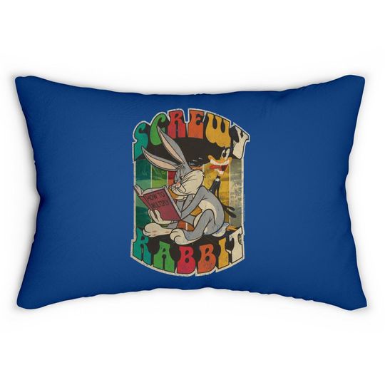 Bugs Bunny Screwy Rabbit Lumbar Pillow