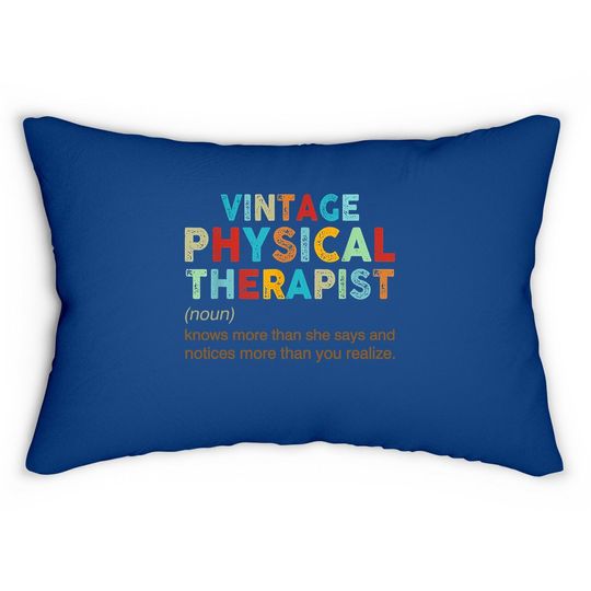 Vintage Physical Therapist Lumbar Pillow