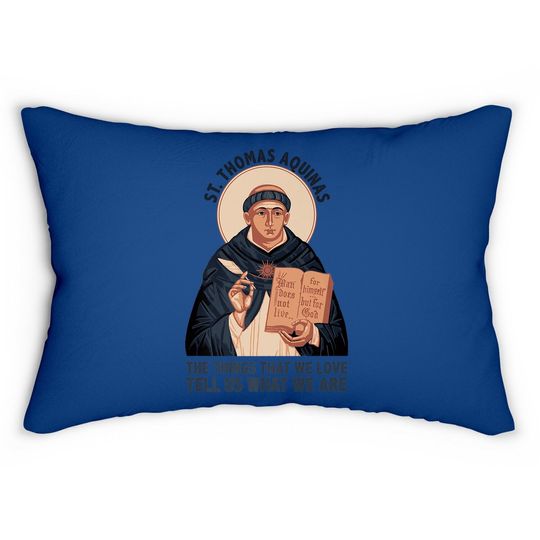 St Thomas Aquinas Catholic Lumbar Pillow
