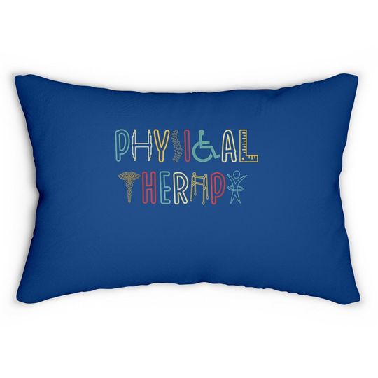 Retro Vintage Physical Therapy Lumbar Pillow
