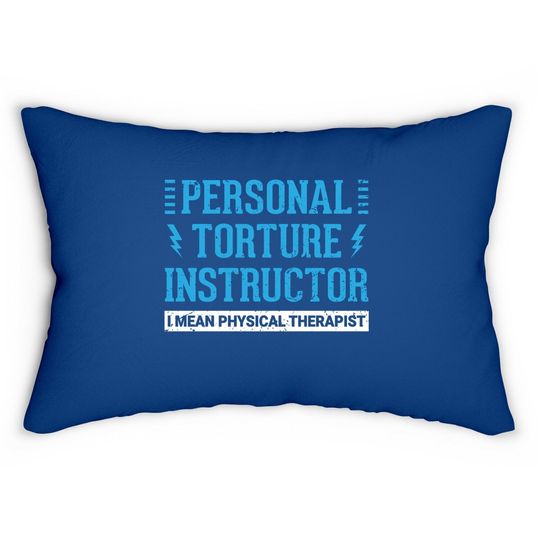 Pt Physical Therapist Gift Therapy Month Lumbar Pillow