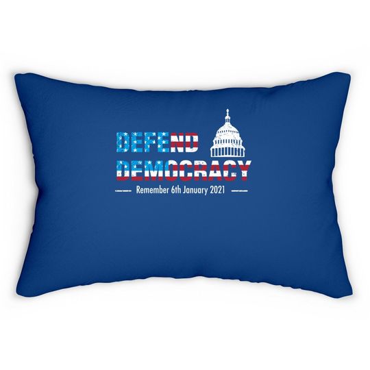 Defend Us Democracy Us Capitol Stop The Coup Impeach Loser Lumbar Pillow