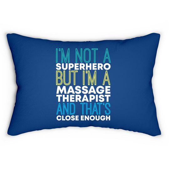Superhero & Massage Therapist Therapy Lumbar Pillow