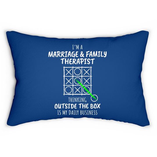 Funny Marriage Family Therapist Lumbar Pillow