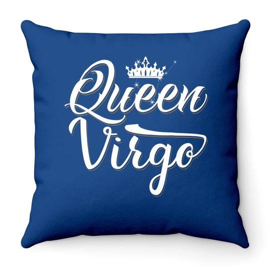 Birthday Queen Virgo Zodiac Throw Pillow
