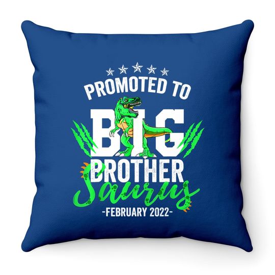 Big Brother Saurus 2022 Dinosaur February Big Brother Throw Pillow