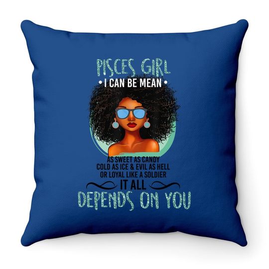 Pisces Zodiac Throw Pillow