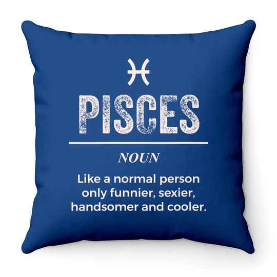 Pisces Definition Apparel Throw Pillow