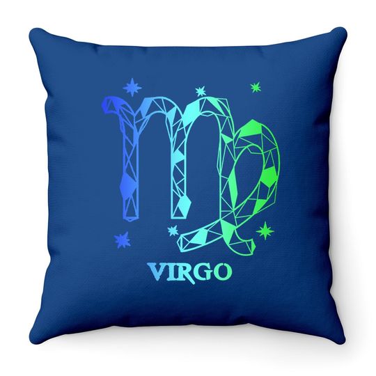 Virgo Zodiac Throw Pillow