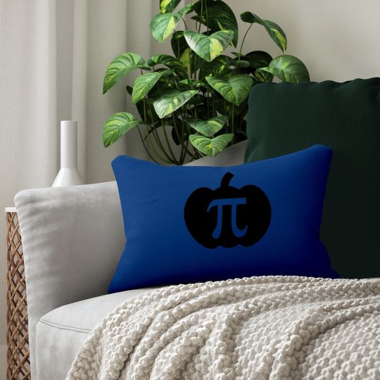 Pumpkin Pi Pie Math Teacher Halloween Lumbar Pillow