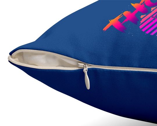 Marvel Thor Ragnarok 80s Retro Sunset Halftone Hero Throw Pillow