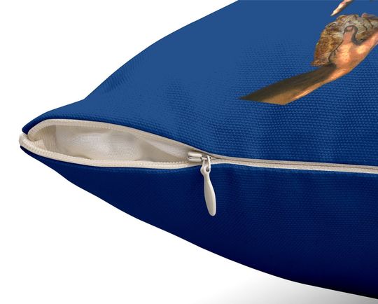 Michelangelo's Toad Parody, Creation Of A Toad Frog Throw Pillow