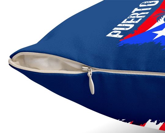 Distressed Style Puerto Rico Frog Throw Pillow