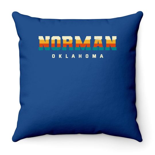Norman Oklahoma Hometown Throw Pillow