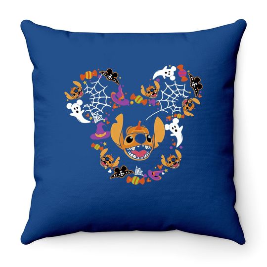 Halloween Couple Matching Disney Throw Pillow