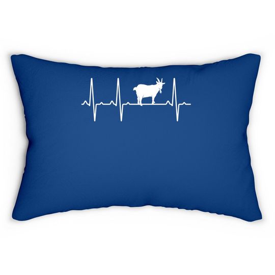 Chamois Heartbeat Gift For Goat Antelope Lover Lumbar Pillow