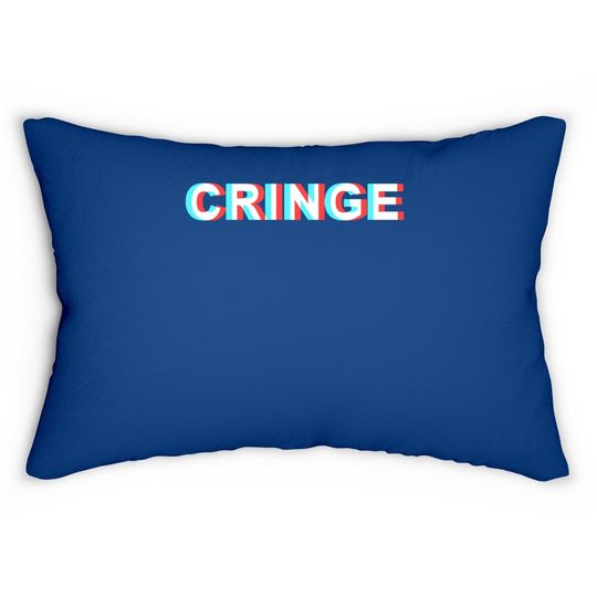 Optical Illusion Cringe Lumbar Pillow