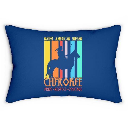Native American Indian Vintage Lumbar Pillow