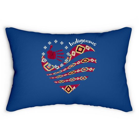 Indigenous Woman Native American Strong Lumbar Pillow