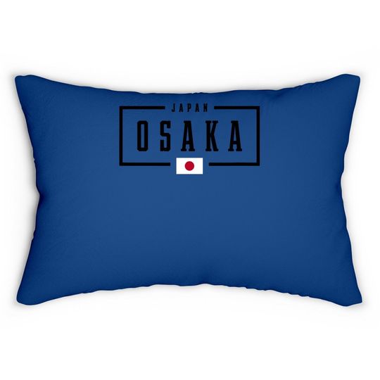Osaka City Japan Flag Lumbar Pillow