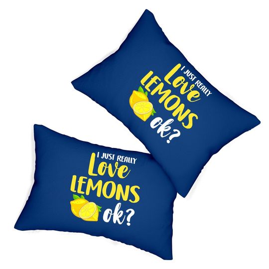 Lemon Lemonade Gift Juice Lumbar Pillow