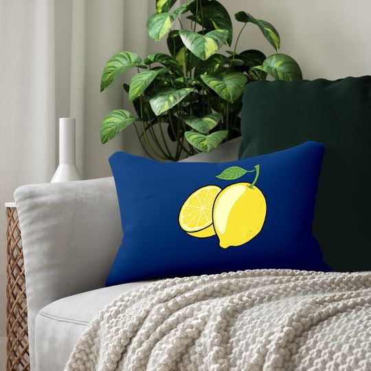 Lemon Lumbar Pillow
