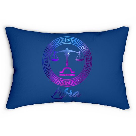 Libra Zodiac Sign Lumbar Pillow