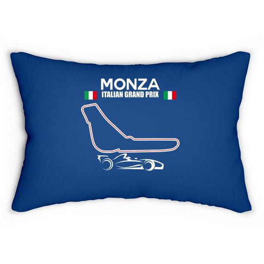 Monza Circuit Formula Racing Car Italian Grand Prix Lumbar Pillow