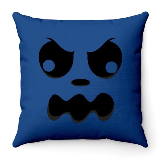 Ghost Face Halloween Throw Pillow