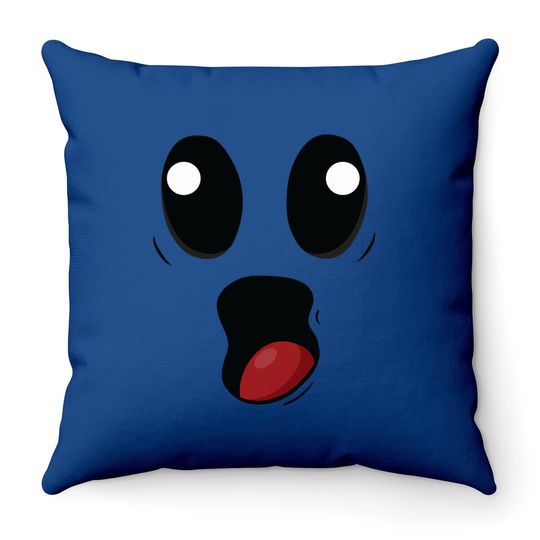 Ghost Face Halloween Throw Pillow