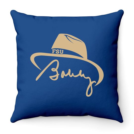 Bobby Bowden Dadgum Legend Throw Pillow Bobby Throw Pillow