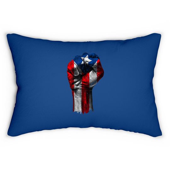 Puerto Rico Fist Lumbar Pillow
