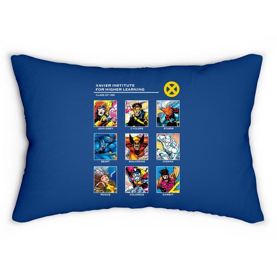 X-xavier Institute 90s Lumbar Pillow
