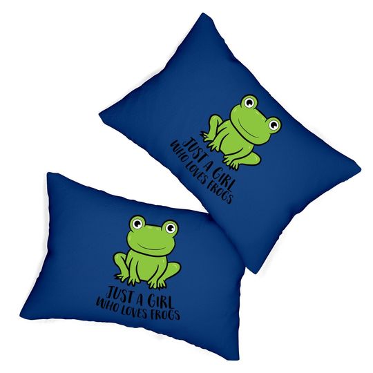 I Just Really Like Frogs Frog Lovers Lumbar Pillow