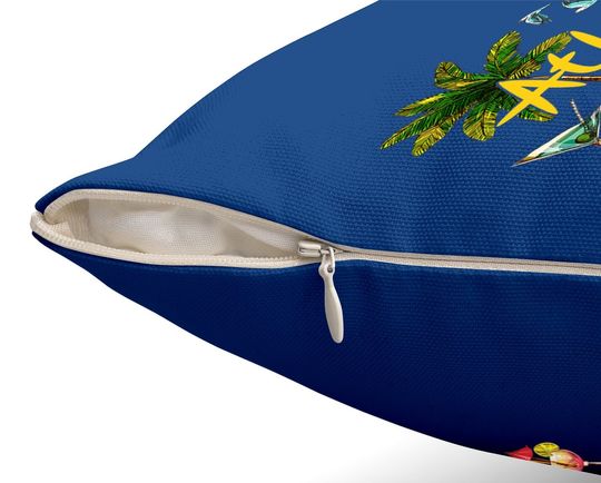 Atlantis Bahamas Beach Summer Palm Throw Pillow